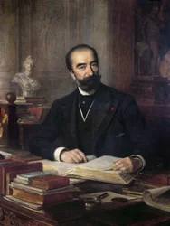 Portrait of French president Marie François Sadi Carnot (1837-1894)